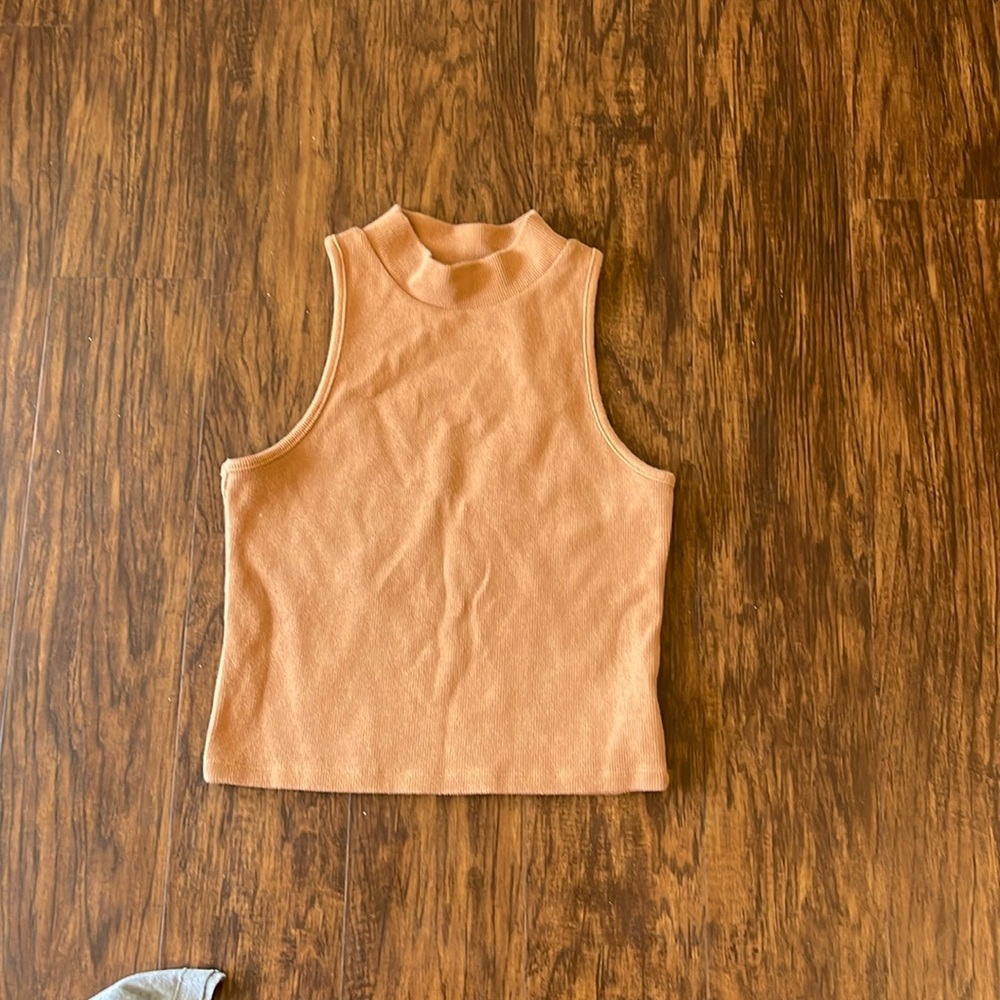 A New Day Ribbed Mock Neck Tank